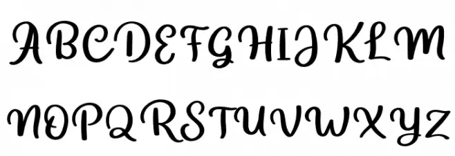 Sticknote-Regular Schriftart Groß