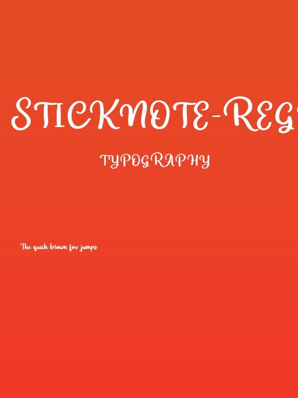 Sticknote-Regular Poster