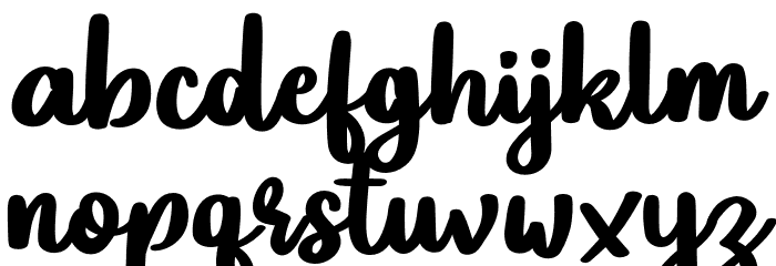 Sticknote-Regular Font LOWERCASE