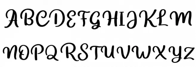 Sticknote Regular Шрифта ВЕРХНИЙ
