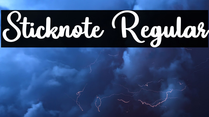 Sticknote Regular Example 1