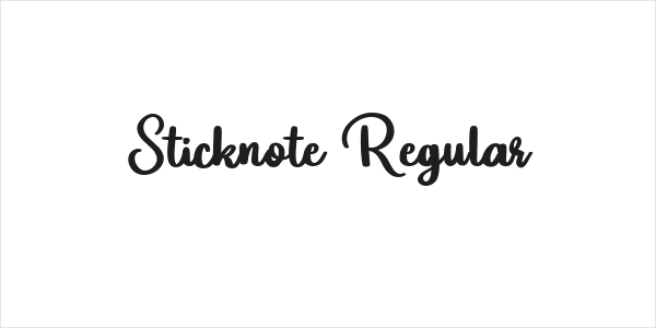 Sticknote Regular Logo