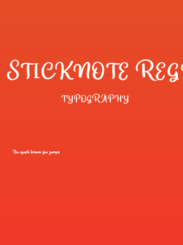 Sticknote Regular Poster