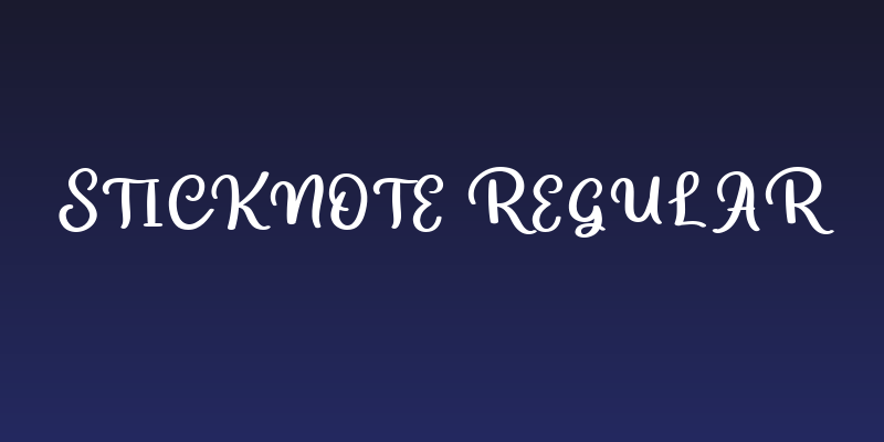 Sticknote Regular Social Header