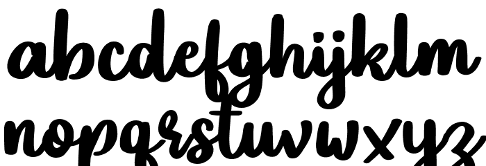Sticknote Regular Font LOWERCASE