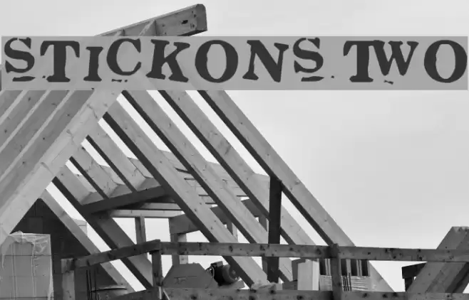 Stickons Two Font examples