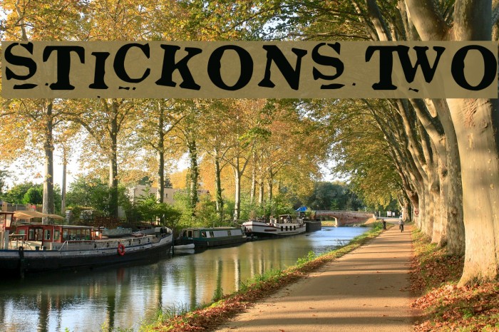 Stickons Two Font examples
