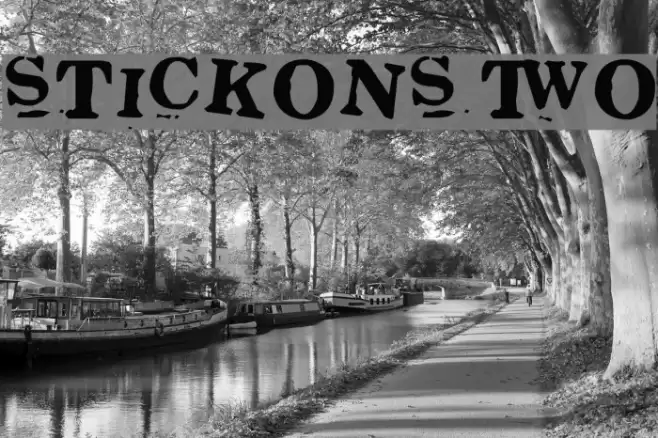 Stickons Two Font examples