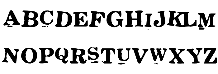 Stickons Two Font LOWERCASE