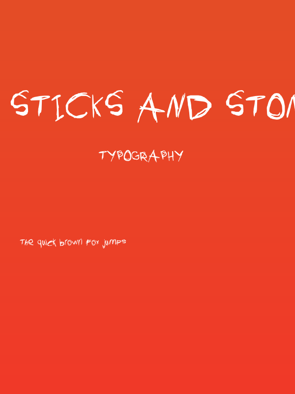 Sticks And Stones Poster