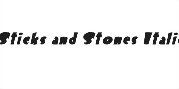 Sticks and Stones Italic Logo