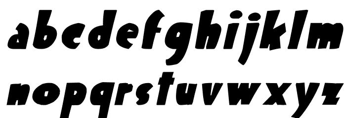 Sticks and Stones Italic Font LOWERCASE