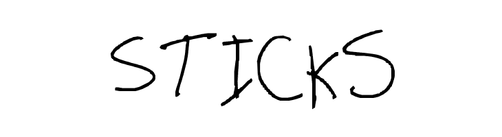 Sticks  font caratteri gratis