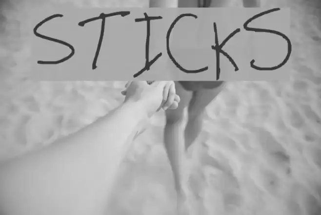 Sticks Font examples