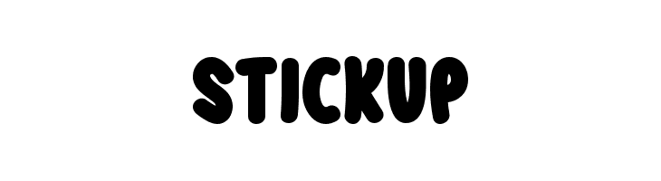 Stickup  font caratteri gratis