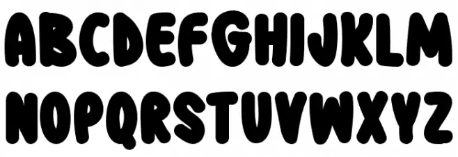 Stickup Font UPPERCASE