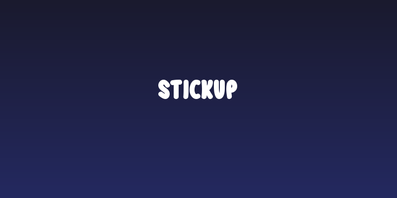 Stickup Social Header