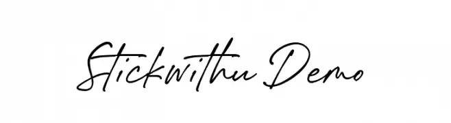 Stickwithu Demo  Free Fonts Download