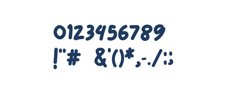 Sticky Bold Regular Other Characters