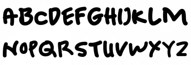 Sticky Bold Regular Fuentes MAYÚSCULAS