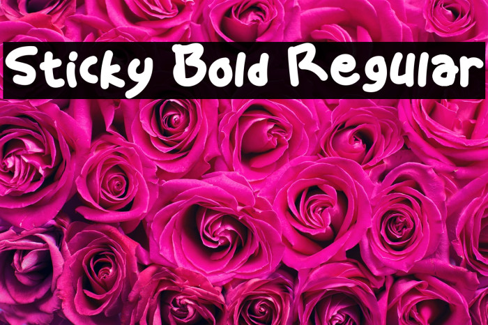 Sticky Bold Regular Example 1