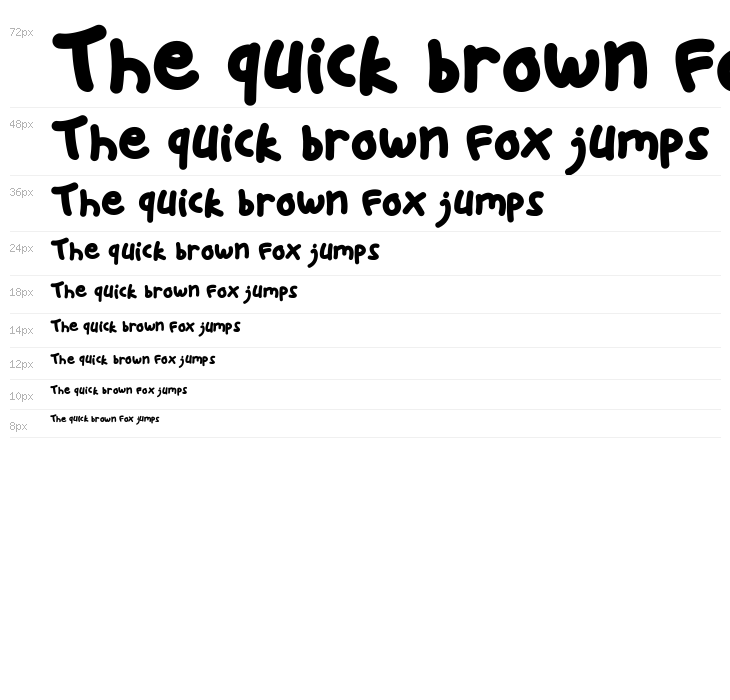 Sticky Bold Regular Waterfall