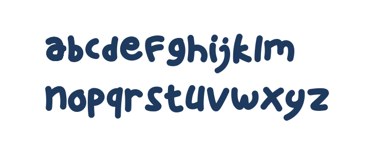 Sticky Bold Regular Lowercase