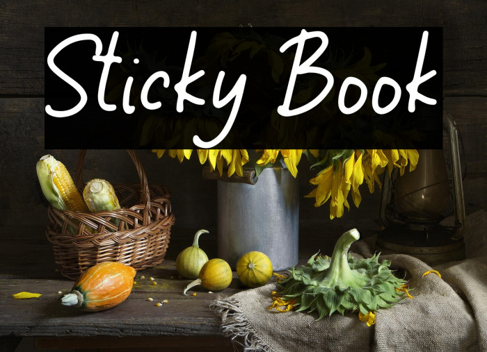 Sticky Book Example 1