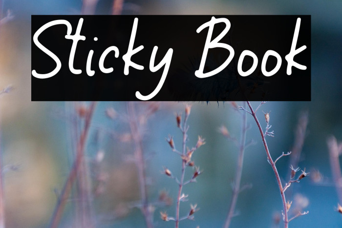 Sticky Book Example 2