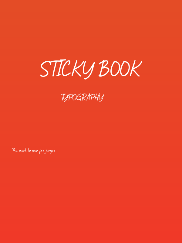 Sticky Book Poster