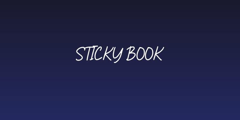 Sticky Book Social Header