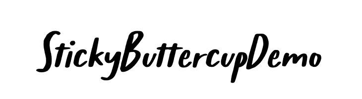 Sticky Buttercup Demo  Fuentes Gratis Descargar