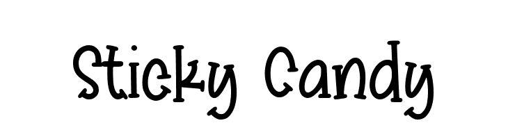 Sticky Candy  フリーフォントのダウンロード