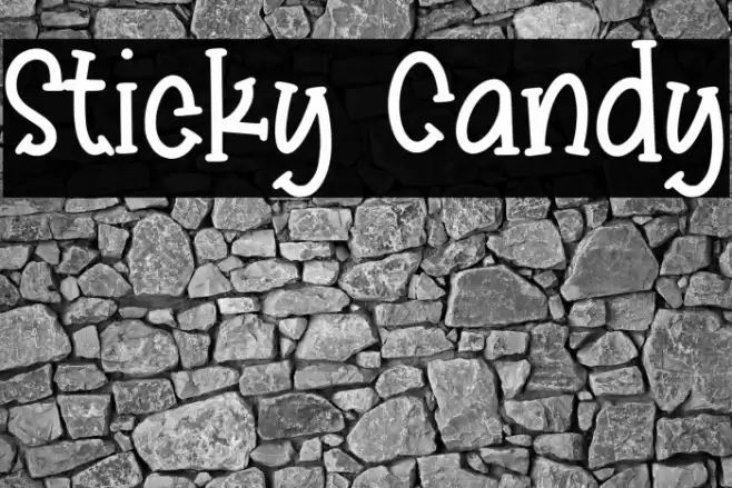 Sticky Candy Font examples
