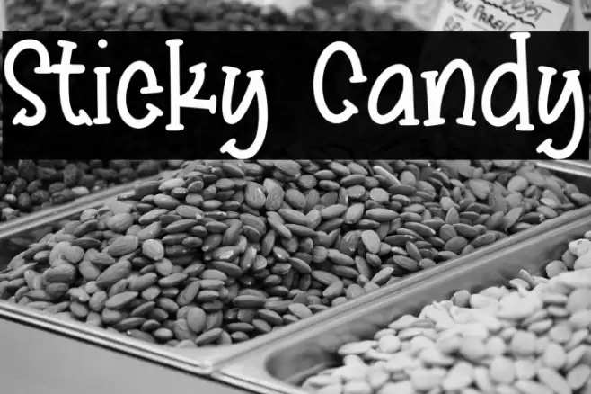Sticky Candy Font examples
