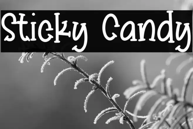 Sticky Candy Font examples