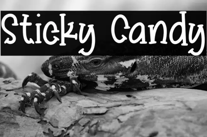 Sticky Candy Font examples
