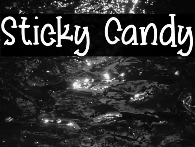 Sticky Candy Font examples