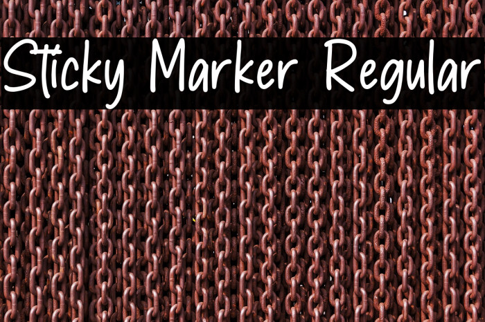 Sticky Marker Regular Example 1