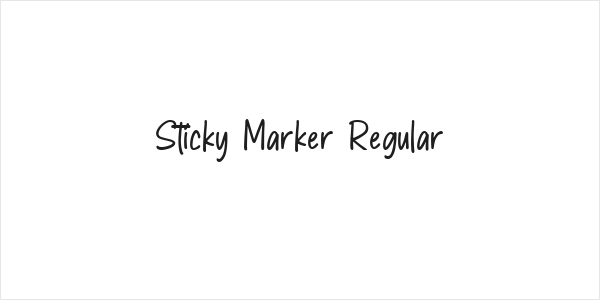 Sticky Marker Regular Logo