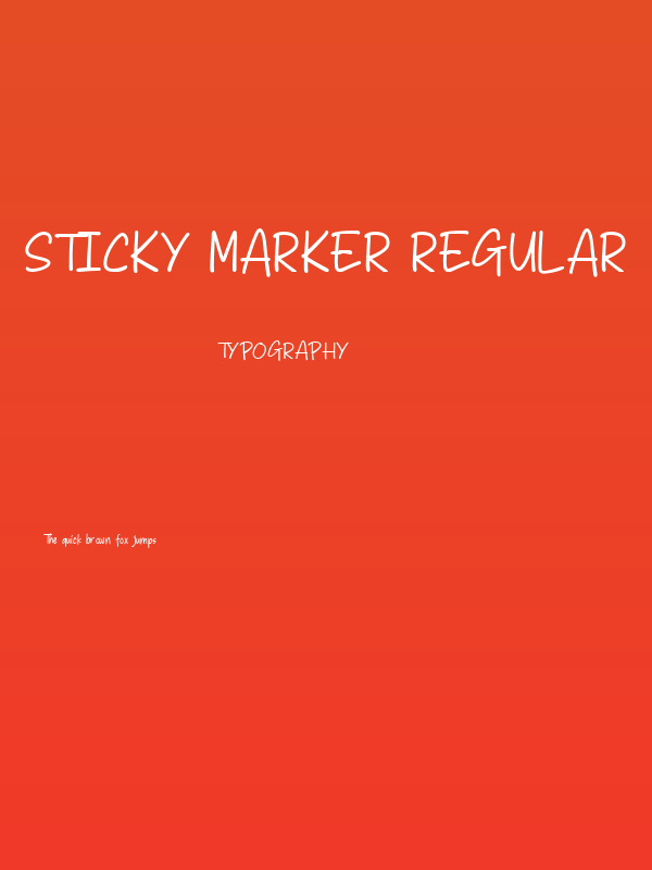 Sticky Marker Regular Poster