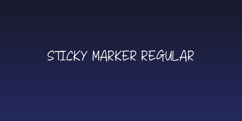 Sticky Marker Regular Social Header