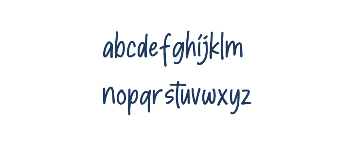 Sticky Marker Regular Lowercase
