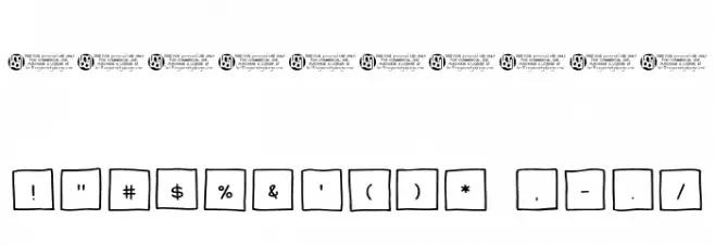 Sticky Memos Demo Plain Font OTHER CHARS