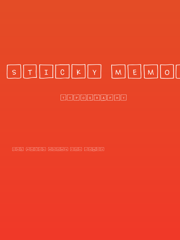 Sticky Memos Demo Plain Poster