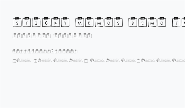 Sticky Memos Demo Two Business Card