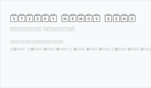 Sticky Memos Demo  Business Card