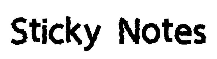 Sticky Notes Font