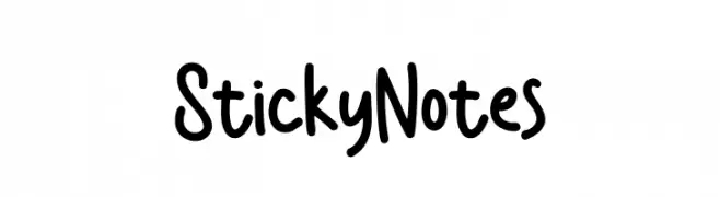 Sticky Notes  Fuentes Gratis Descargar