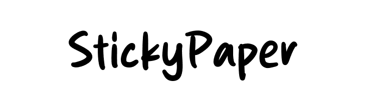 Sticky Paper  Descarca Fonturi Gratis